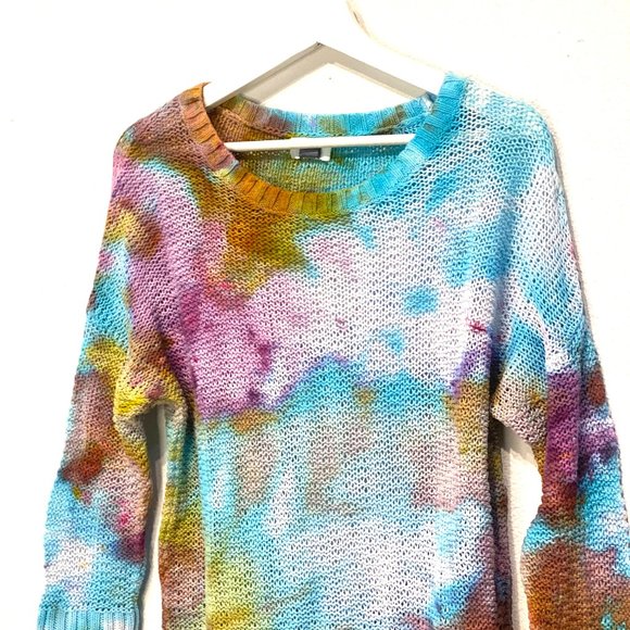 Old Navy Hand Dyed Tie Dye Sweater - Picture 4 of 5